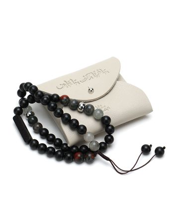 Min Maadan Alensan Ya Fattah Blood Stone Subha - 45 Beads