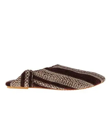 Mishkat Babouche Slippers for Men - Maroon - 45-46 EU
