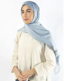 Mishkat Cotton Scarf (Blue) 100 x 200 cm