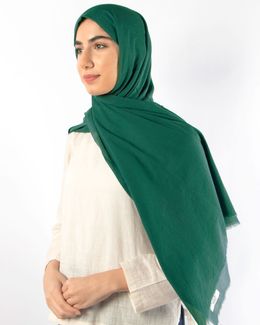Mishkat Cotton Scarf (Green) 100 x 200 cm