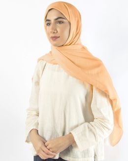 Mishkat Cotton Scarf (Orange) 100 x 200 cm