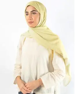 Mishkat Cotton Scarf (Yellow) 100 x 200 cm