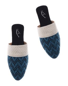 Mishkat Behar Babouche Slippers for Kids (Natural & Teal) - 28/29 EU