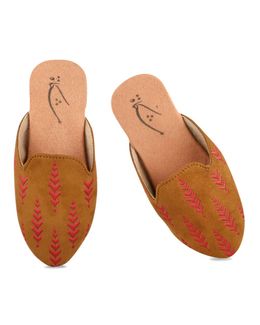 Mishkat Sedra Babouche Shoes for Kids (Red) - 26/27 EU
