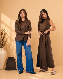 Mishkat Mazj Women's 2-Piece Set Brown
