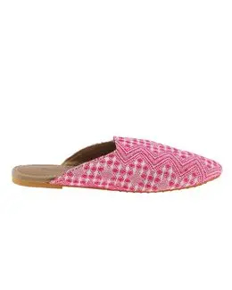 Mishkat Printed Babouche Slippers KF-1070 (Pink)