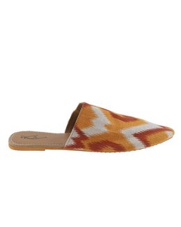 Mishkat Printed Babouche Slippers KF-1088 (Yellow)