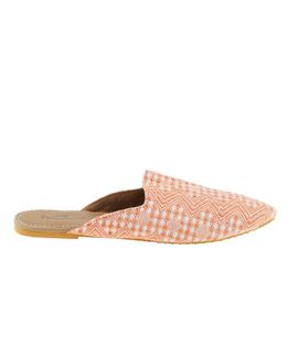 Mishkat Printed Babouche Slippers LF-1070 (Orange)