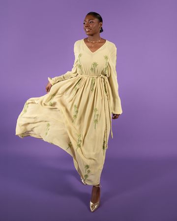 Mishkat Palm Tree Viscose Dress