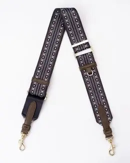 Mishkat Tribal Trotter Bag Strap (Black & White)