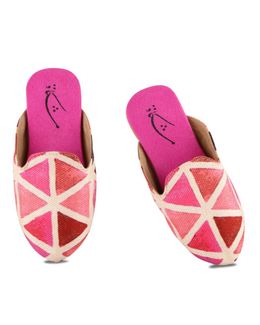 Mishkat Yagout Babouche Shoes for Kids (Pink) - 32/33 EU