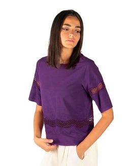 Mishkat Boho Embroidered Top (Grape Wine) - XL