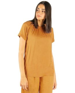 Mishkat Half Sleeves Boho Top (Brown) - XL