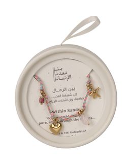Min Maadan Alensan Beach Collection Colored Thread Necklace 18K Gold plated & stainless steel