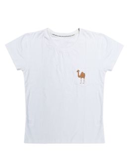 Min Maadan Alensan Camel On Pocket Round Neck T-shirt