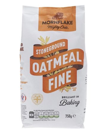Mornfake Mighty Oats Stoneground Fine Oatmeal 750g