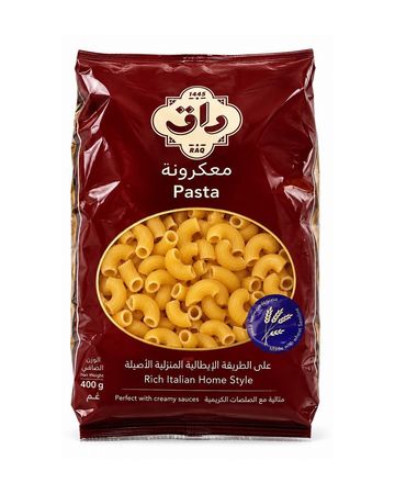 Raq Durum Wheat Striped Elbow Pasta 400 gm