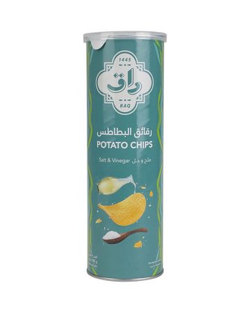 راق رقائق البطاطس ملح وخل - 165 جم