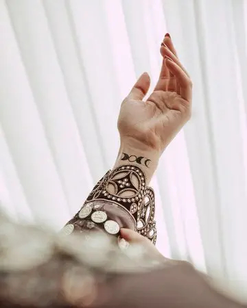 سنسي ملصق حناء (نقشة)