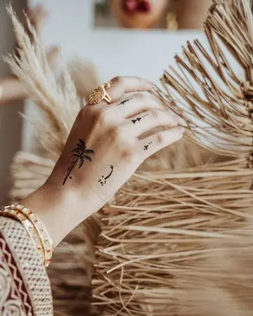 سنسي ملصق حناء (نقشة)
