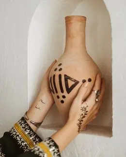 سنسي ملصق حناء مؤقت (نقشة) 01