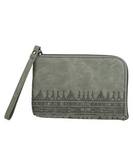 Shababuna Souvenir Vegan Leather Clutch Bag (Al-Qatt Al-Asiri) Cement