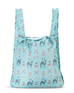 Shababuna x HNAK Foldable Multi-use Bag - Navy & Sky blue