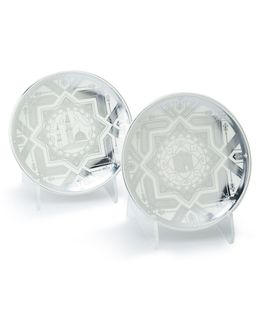 Shababuna x Hnak Makkah Madinah Silver-Toned Set Of 2 Gift Set