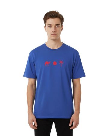 Hnak Palm Moon Printed Camel T-shirt