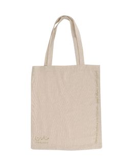 Manasek Beige Tote Bag